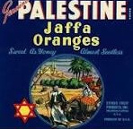 Genuine Palestine Jaffa oranges vintage poster by Citrus fruits products Inc. USA, 1900's