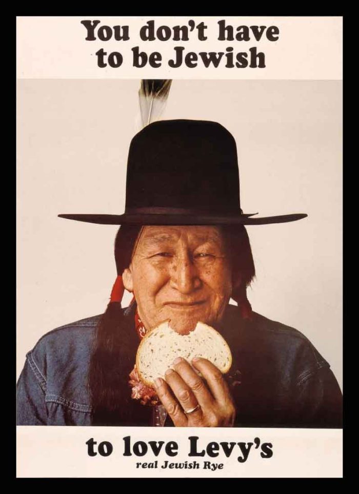 Famous Original Vintage 1960s Levy’s Rye Bread Poster “You don’t have