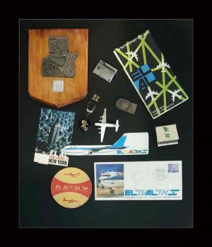 Vintage Israeli collection of El Al promotional products 1950-70s