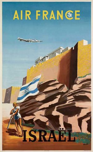 "Air France" - The First Poster To Israel 1949