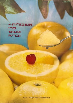 Vintage Poster Citrus Growers Advertisement Tel Aviv Israel 1970s