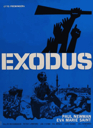 "Exodus" Vintage Movie Poster Directed by Otto Preminger (1960)