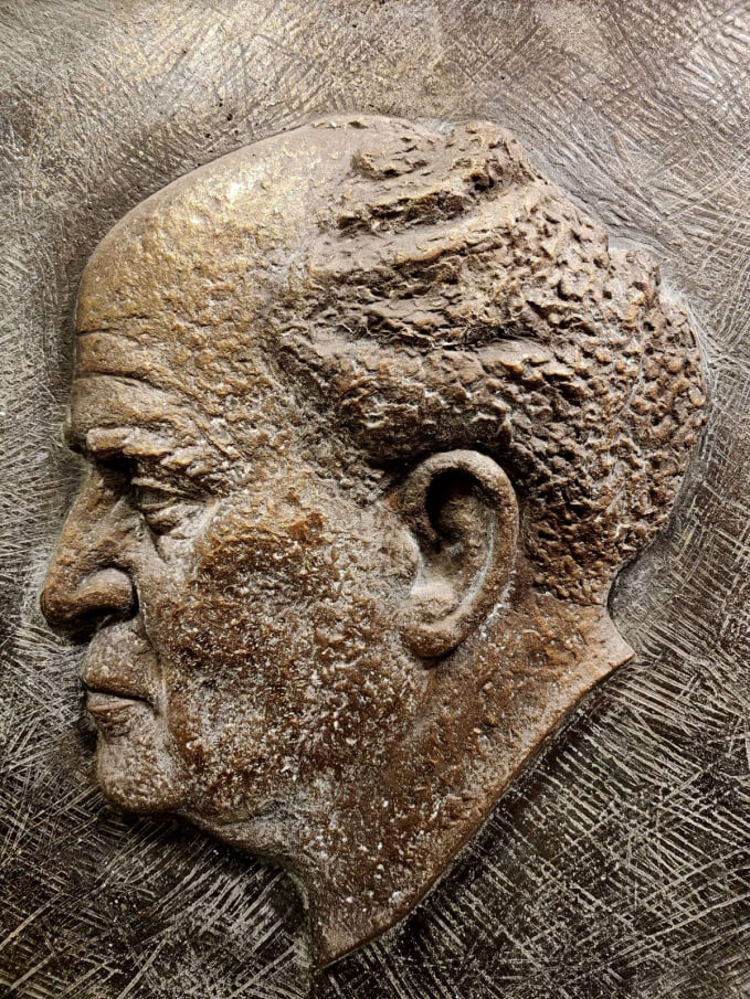 Ben Gurion Bronze Sculptur Moshe Ziffer 1949