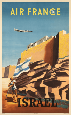"Air France" - The First Poster To Israel 1949
