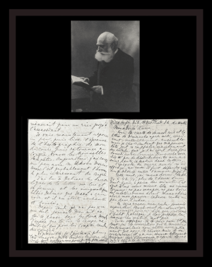 Max Nordau. Autograph letter signed to his wife. Basel, August 29, 1898
