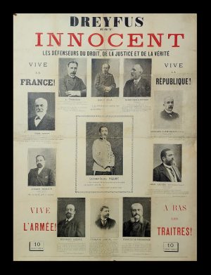 Dreyfus is innocent vintage poster jewish DREYFUS AFFAIR 1898